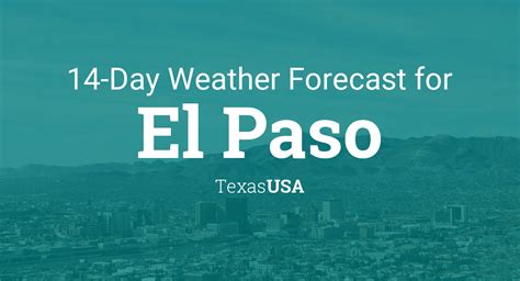 Partly cloudy, with a low around 45. . El paso weather forecast 14 day